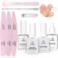Beetles gel polish nail prep kit front view with bottles and tools