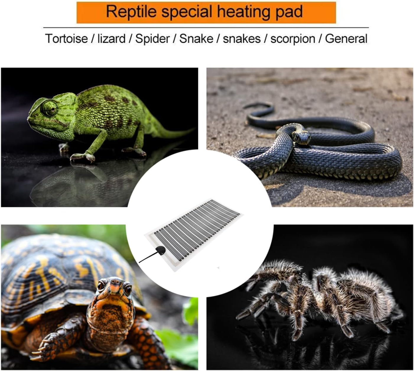 Kabasi reptile heating pad installation diagram