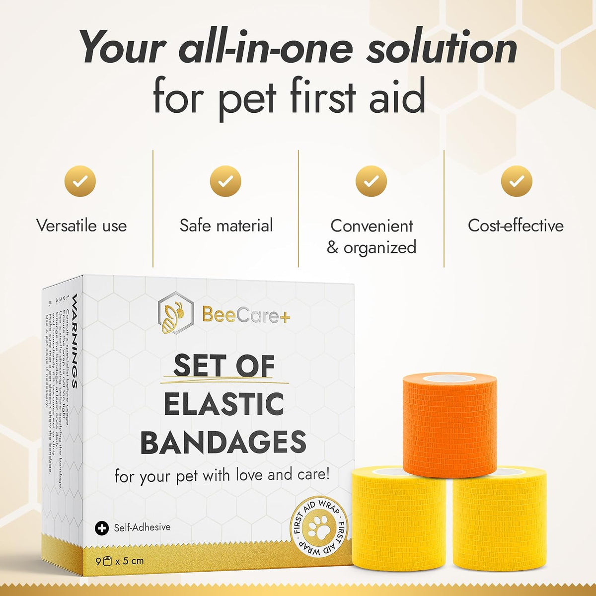 Demonstration of Qpets bandage sticking to itself