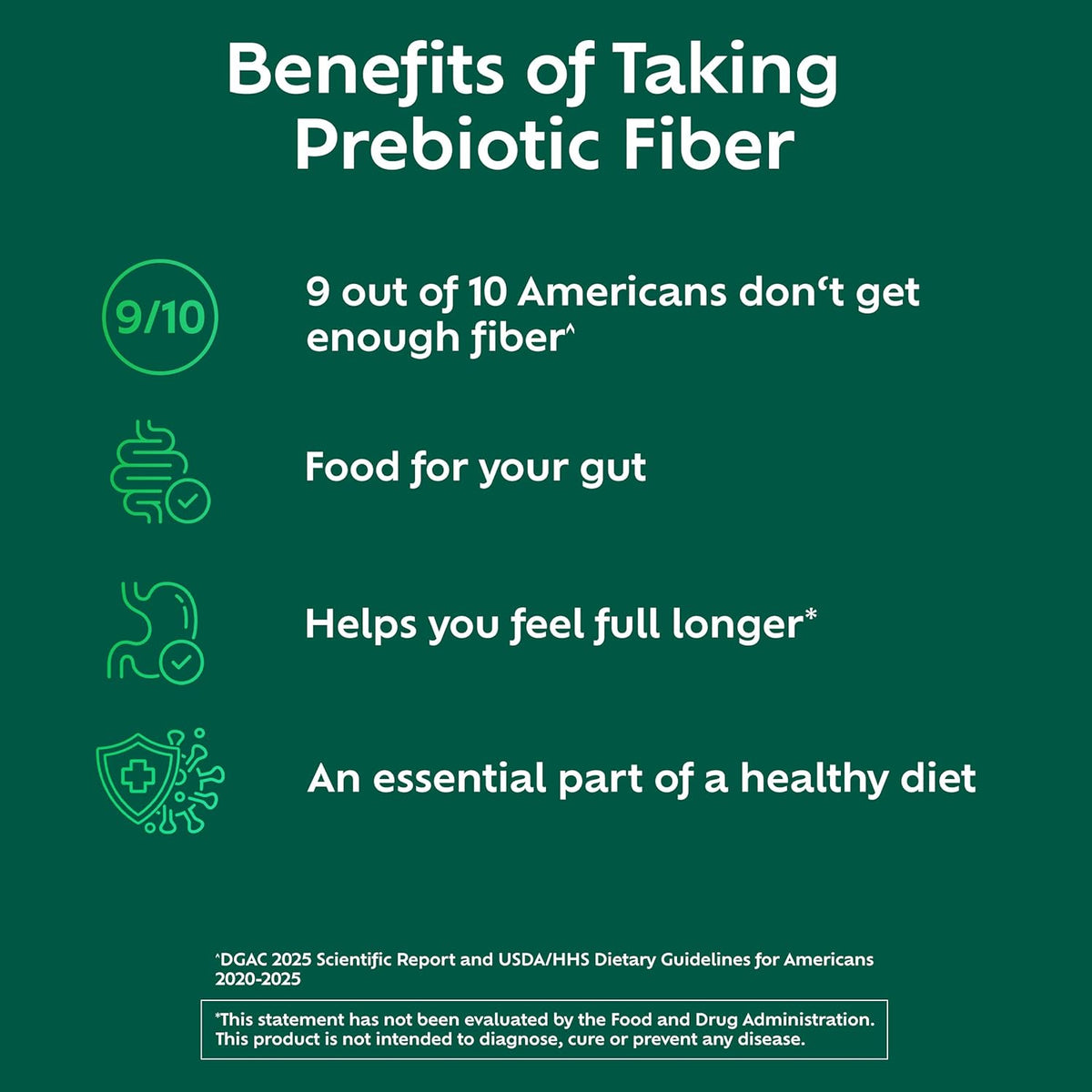 Benefiber Prebiotic Fiber Supplement Powder unflavored jar ingredients details
