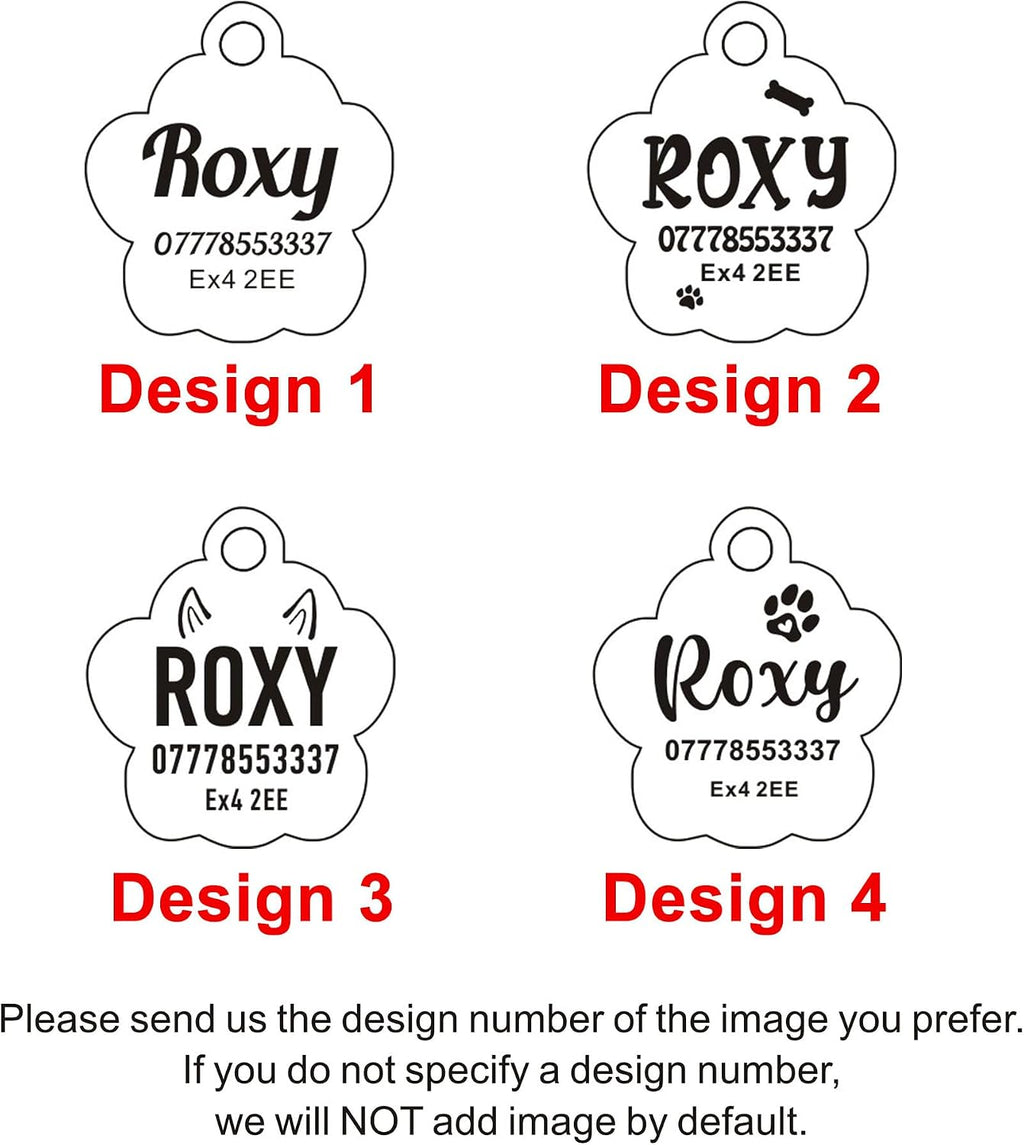 EDSG Customized Pet Name Plate zinc alloy pendant detail view