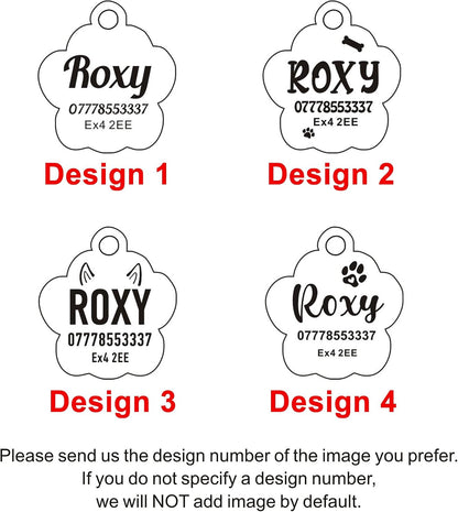 EDSG Customized Pet Name Plate zinc alloy pendant detail view