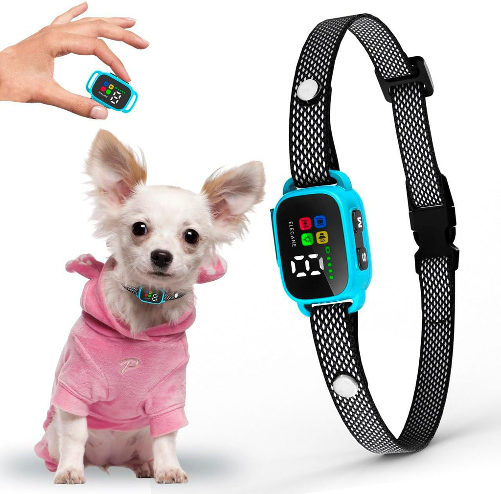 Elecane bark collar components and charging port view