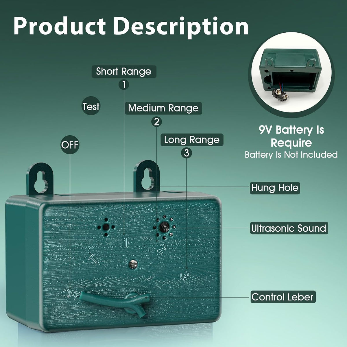 Saigain battery-powered dog deterrent device indoor home usage