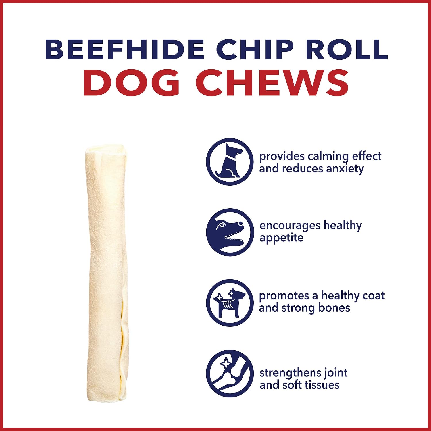 Pet Factory dental health dog chew treats packaging detail