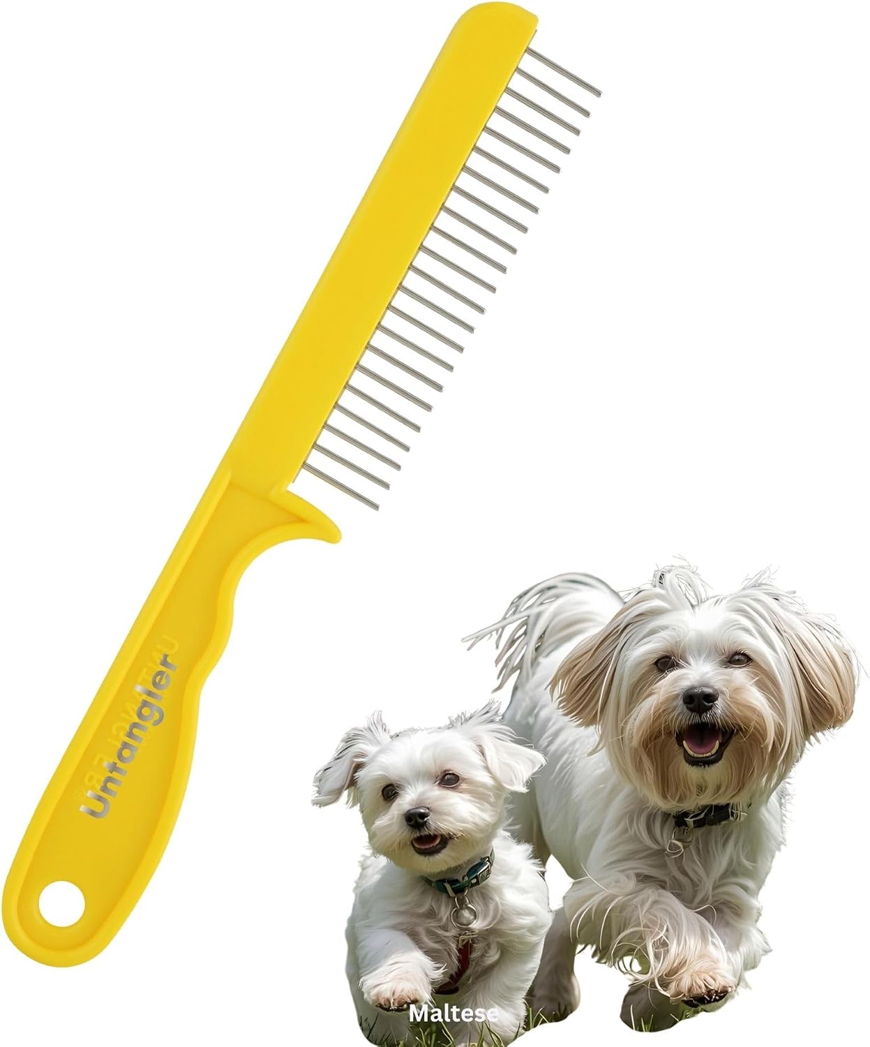 Super-Groom Combs with Smooth Rotating Teeth for Painless Mat Removal (Royal Purple, 22 Coarse-Teeth) - Image 9