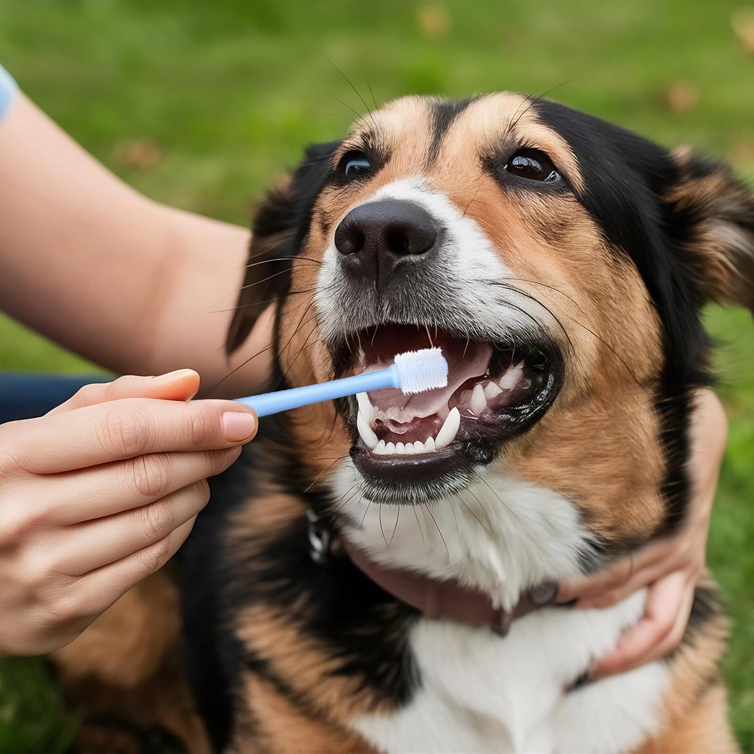 Three pack dog and cat dental care kit display