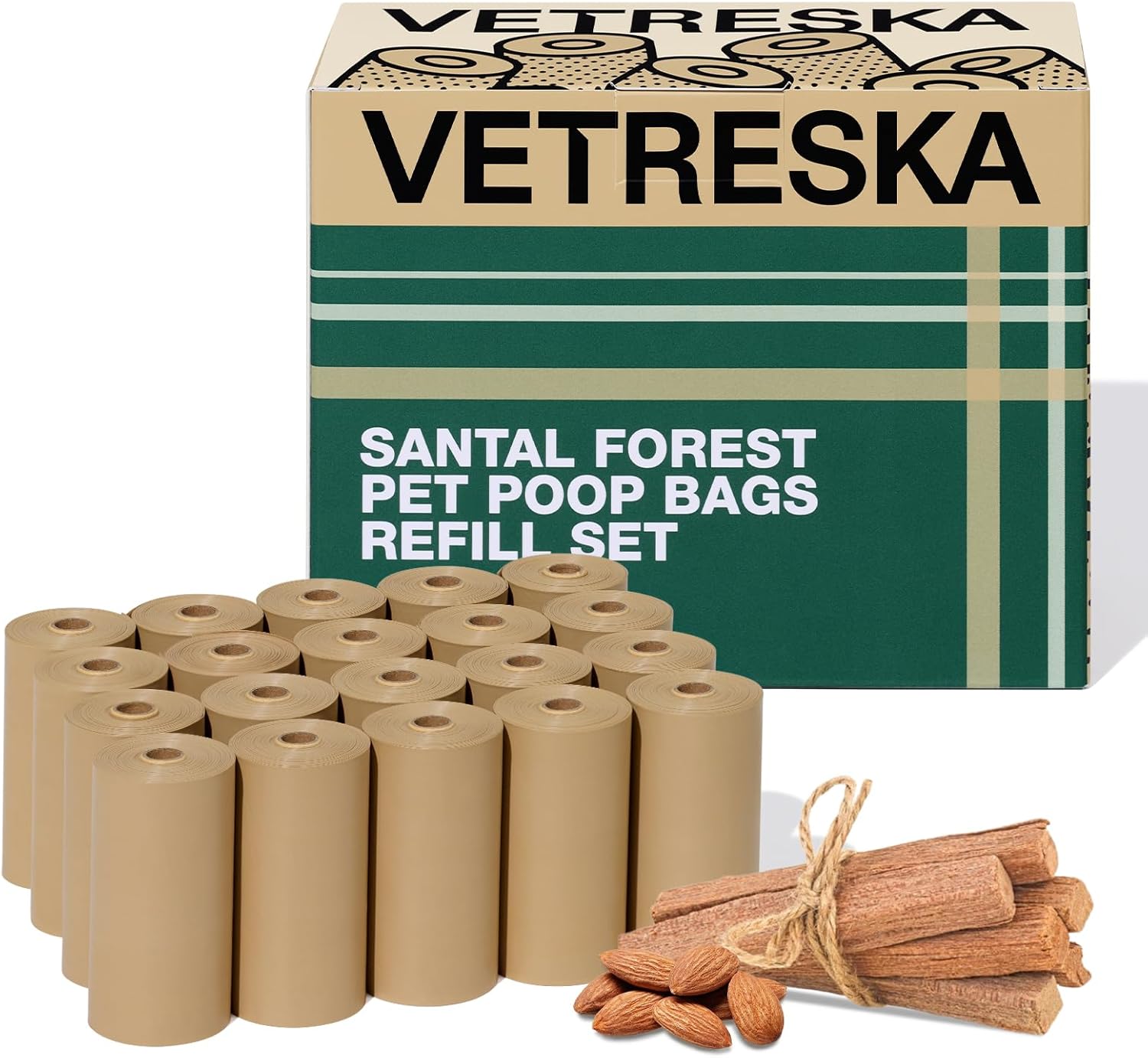 VETRESKA Dog Poop Bags Dispenser with Coffee Scented Waste Bags, Leak Proof, Extra Thick & Strong, 1 Holder and 105 Count Pet Poop Bags (7 Refill Rolls) for Dogs and Cats - Image 10