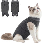 DoggieKit cat surgery recovery suit front view