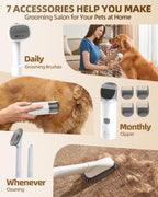 Simple Way dog deshedding brush tool attachment close up view