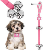 2 Pack Dog Door Bells Dog Doorbell to go Outside Puppy Train Bell for Dogs to Ring to go Potty Puppy Toilet Training Bell Jingle Bells for Door Knob Girl Puppy Essentials Accessories (Pink) - Image 15