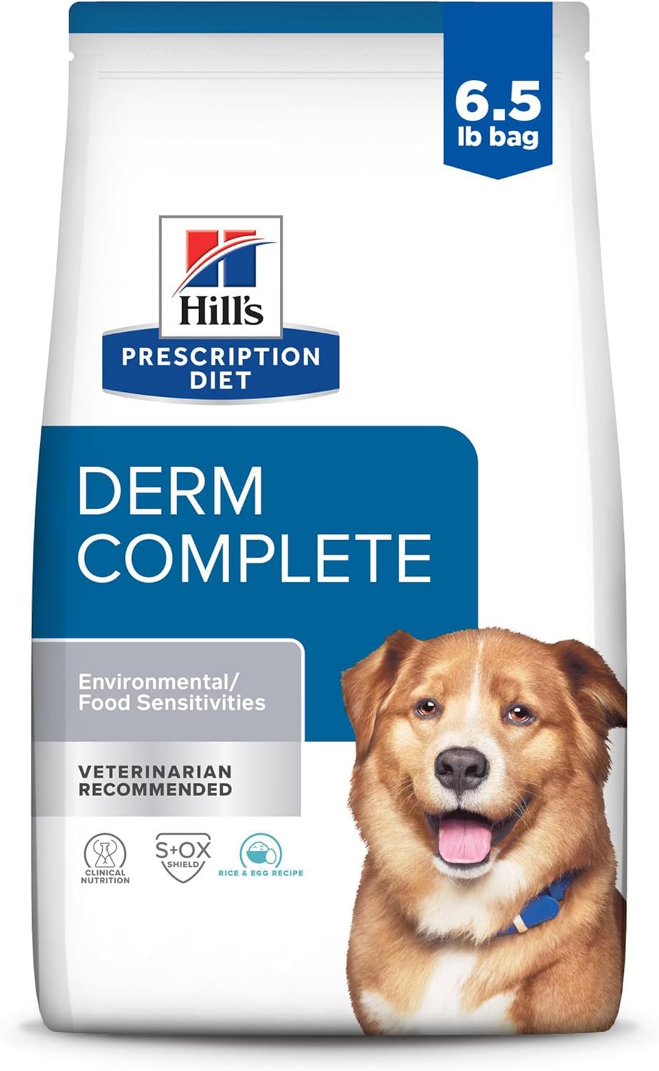 Hill's Prescription Diet Derm Complete Environmental/Food Sensitivities Dry Dog Food, Rice & Egg, 24 lb. Bag - Image 14