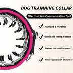 Close up of soft neoprene padding on Anglevate dog collar