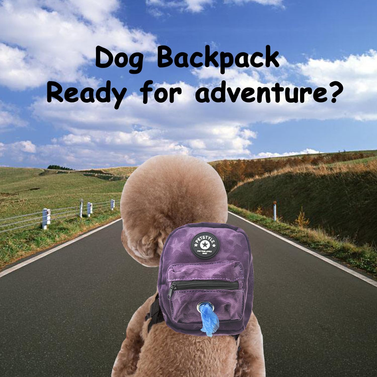 FLAdorepet small dog harness backpack interior detailing the breathable padded mesh lining