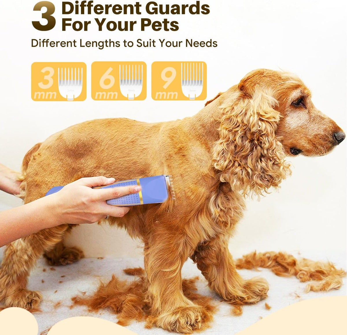 AIBORS low noise dog nail trimmer grinding attachment close up