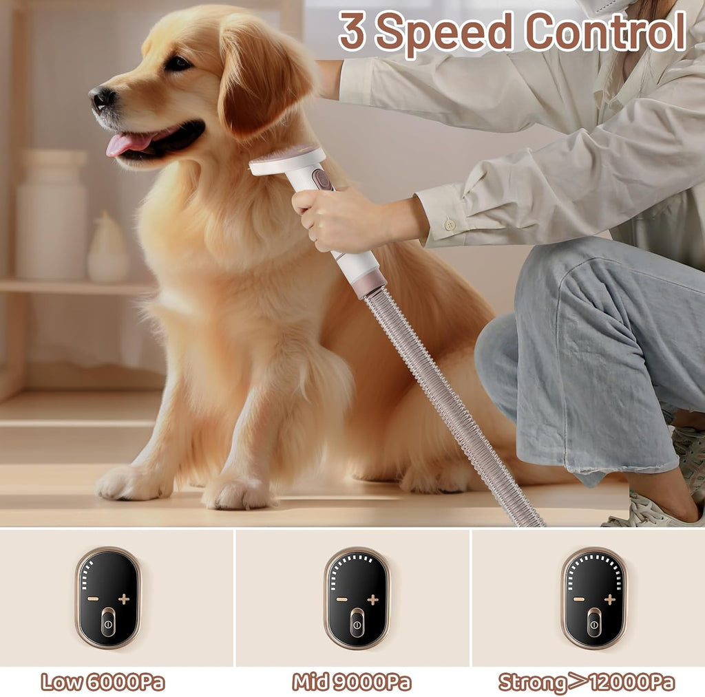 Mavpet pet hair vacuum showing the large three point two litre dustbin and suction controls.