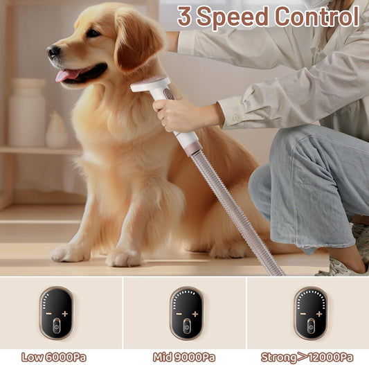 Mavpet pet hair vacuum showing the large three point two litre dustbin and suction controls.