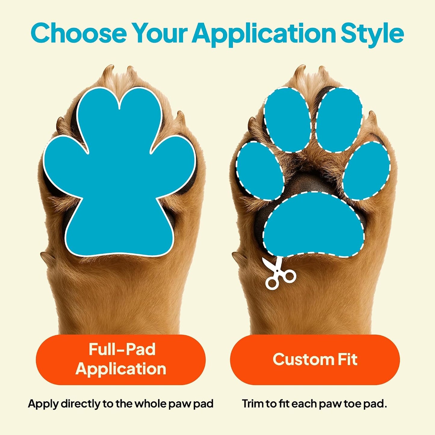 Steady Paws size L paw stickers for indoor floor traction