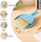 Close up view of the slender flexible bristles of Thymart mini pet cage cleaning brush