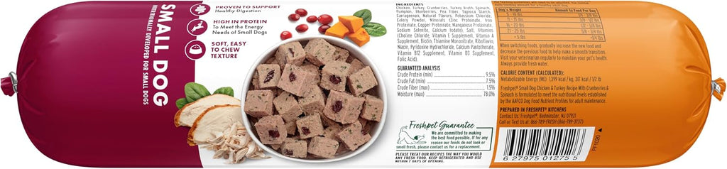 Freshpet refrigerated dog food roll packaging details