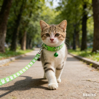 Small pet collar with bell for XXS and XS puppies