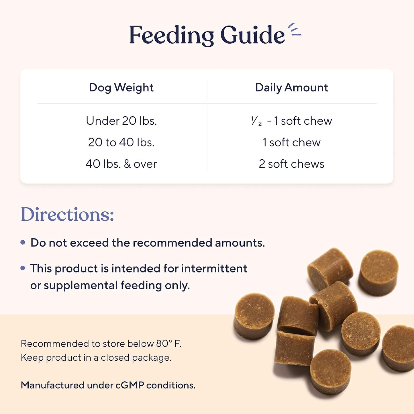 Close up look at the texture of Pawfy anti yeast immune support dog supplements