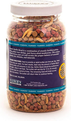 Fluker's 7.5 ounce turtle food back label with ingredients