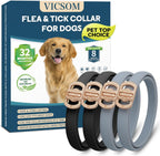 Flea and Tick Collar for Dogs 4 Pack, 32 Months Prevention, Waterproof, Adjustable for Small Medium Large Dogs Puppies (Black) - Image 10