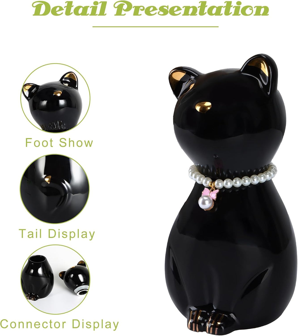 Cat Urns for Ashes, Elegant Ceramics Pets Cremation Keepsake - Image 4