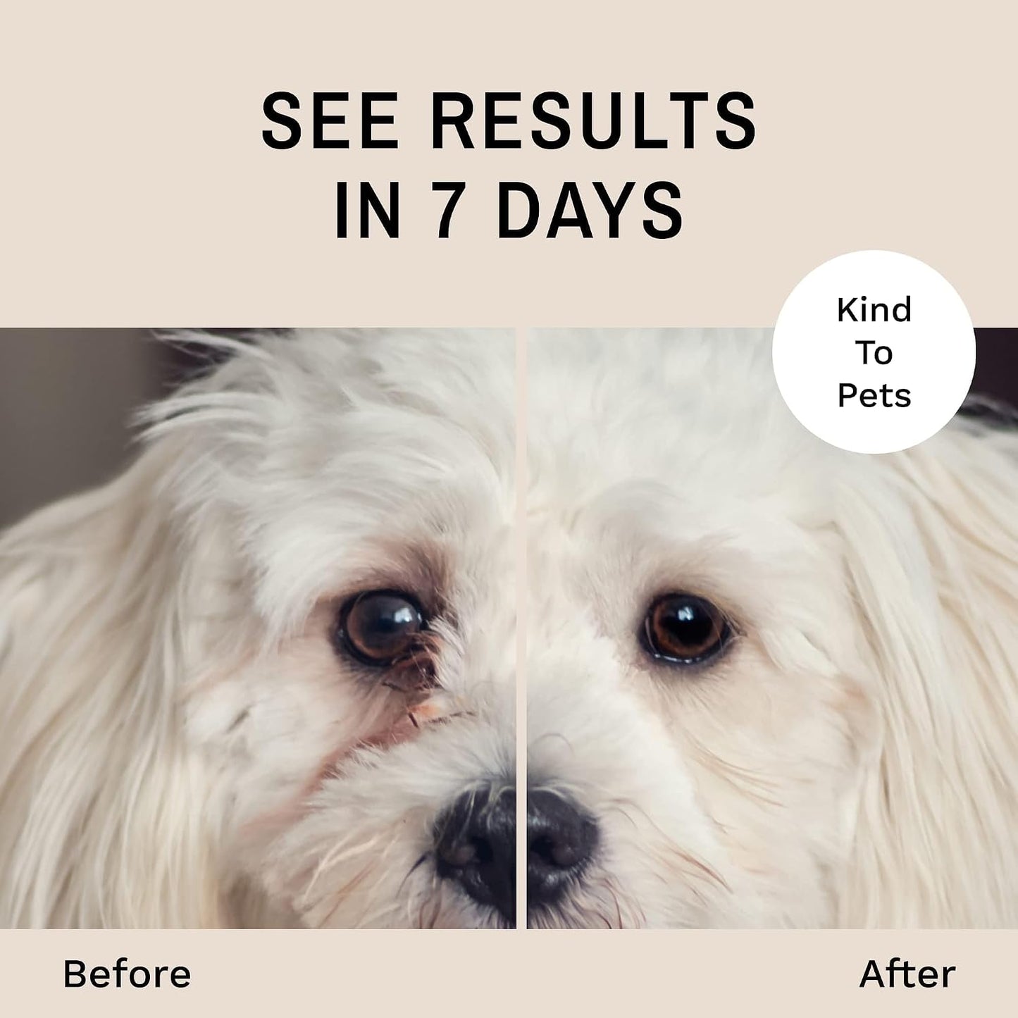 Premium USA imported pet grooming wipes for removing tear stains