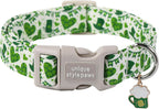 Premium designer cotton floral dog collar high resolution