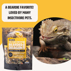 Flukers box turtle food bag showing calcium mineral support details