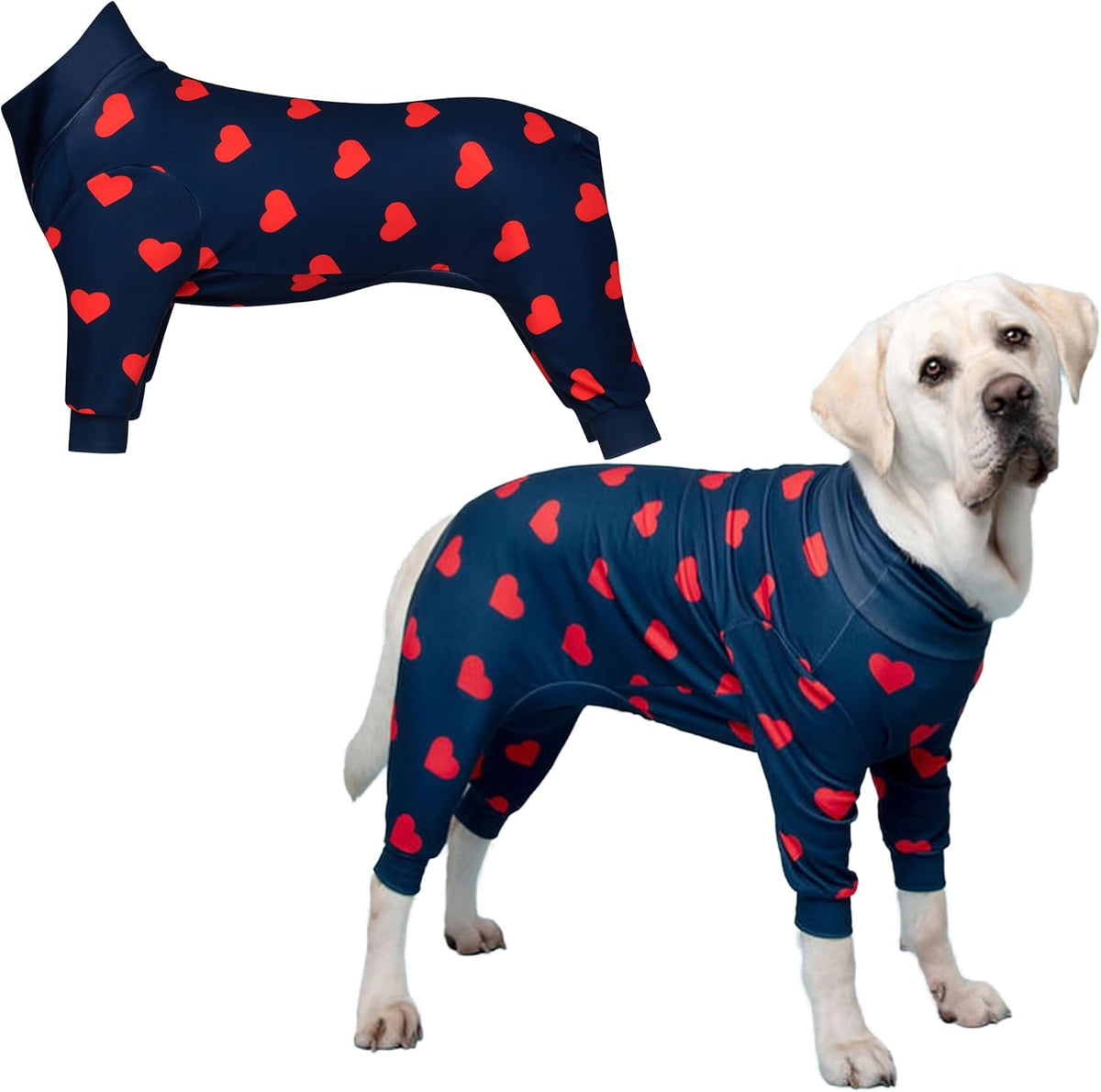 Spark Paws Dog Pajama, Dog Recovery Suit Male, Onesie, Ultra-Soft and 4-Way Stretch, for Small Medium and Large Breeds - Dinosaurs - 3XL - Image 11
