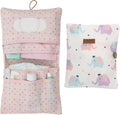 Hamur Home baby diaper bag organizer front view with elephant pattern