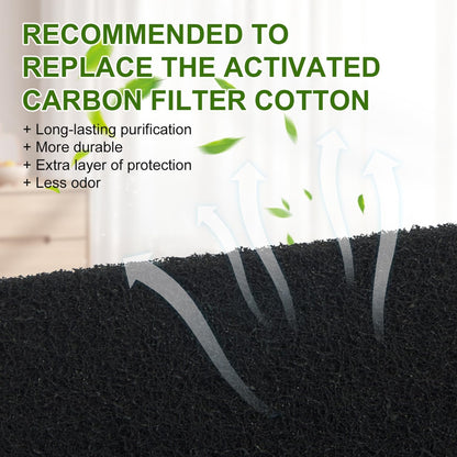Installing a replacement carbon filter into a hooded litter box vent