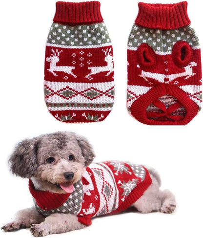 Vehomy 100 percent acrylic warm pet clothing folded flat view