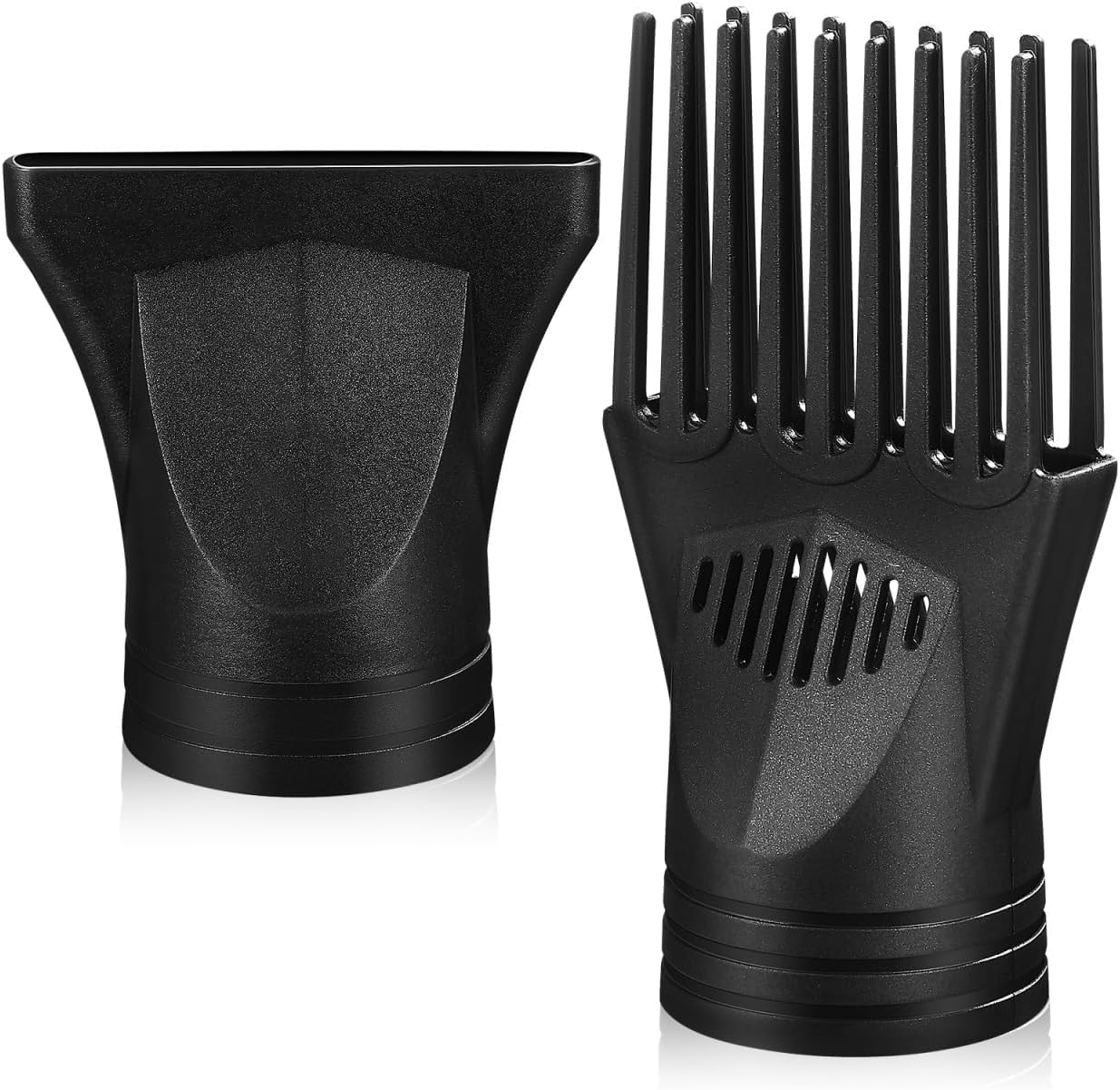 DOITOOL universal hair dryer nozzle attachment set front view showing both styling pieces