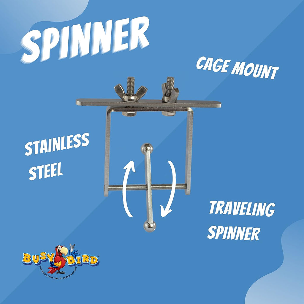 Durable metal parrot puzzle toy for African Grey and Cockatoo