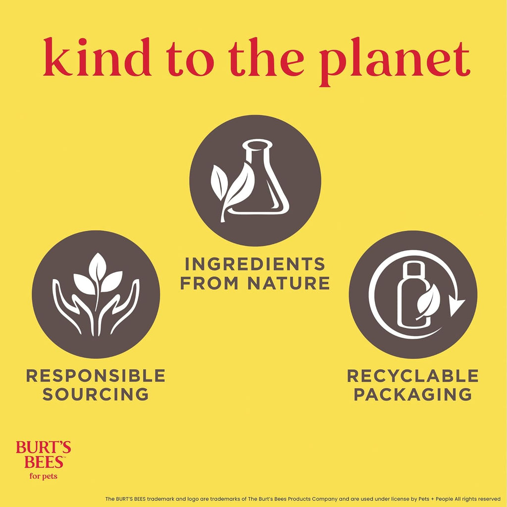 Burt's Bees puppy shampoo brand label and bottle design