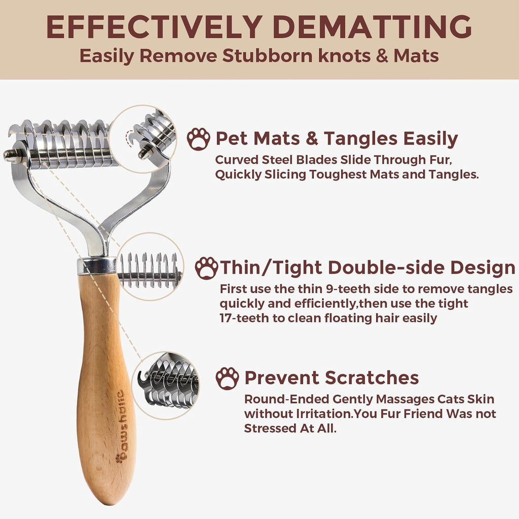 Comparison of the 9-teeth and 17-teeth grooming sides