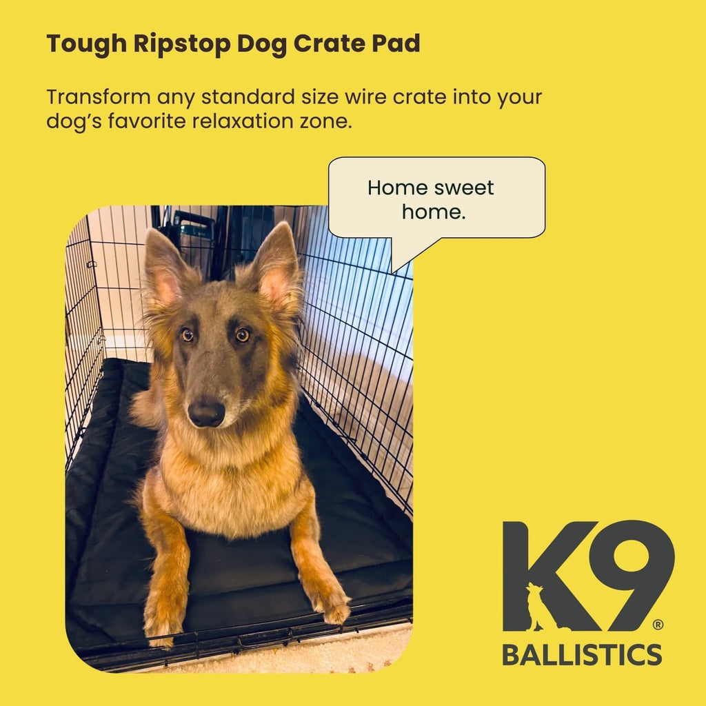 Close up of durable ripstop fabric on K9 Ballistics dog mat