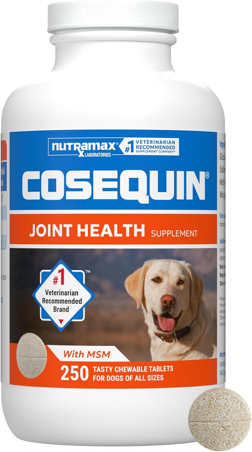 Nutramax Cosequin for Dogs Joint Health Supplement, Contains Glucosamine for Dogs, Plus Chondroitin and MSM, Supports Healthy Joints, For All Breeds and Sizes, Chewable Tablets, 132 Count - Image 13