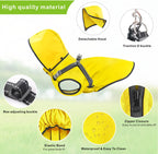Mosucoirl waterproof polyester pet puppy mackintosh side view