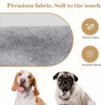 QDYU medium dog hoodie grey color premium quality fabric overview