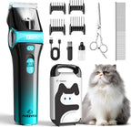 FuzzyFix cat clippers grooming kit with five-in-one blade front view