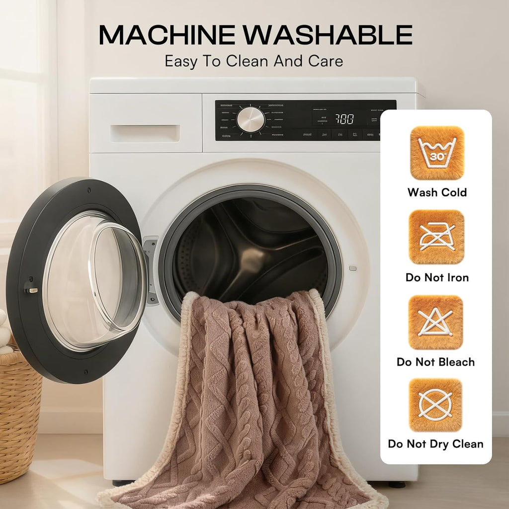 Luciphia washable pet throw blanket being folded for car seat protection.