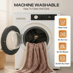 Luciphia washable pet throw blanket being folded for car seat protection.