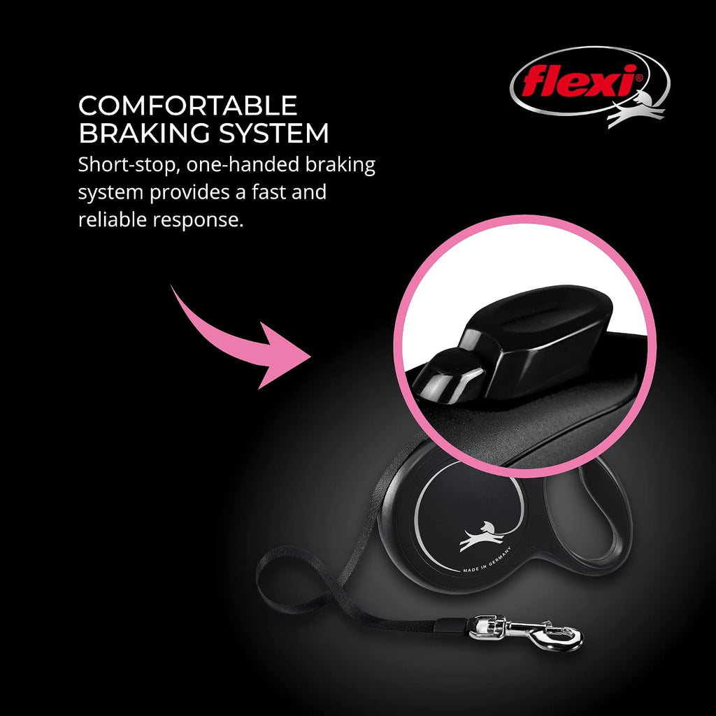 Ergonomic handle design of Flexi 26 feet dog leash