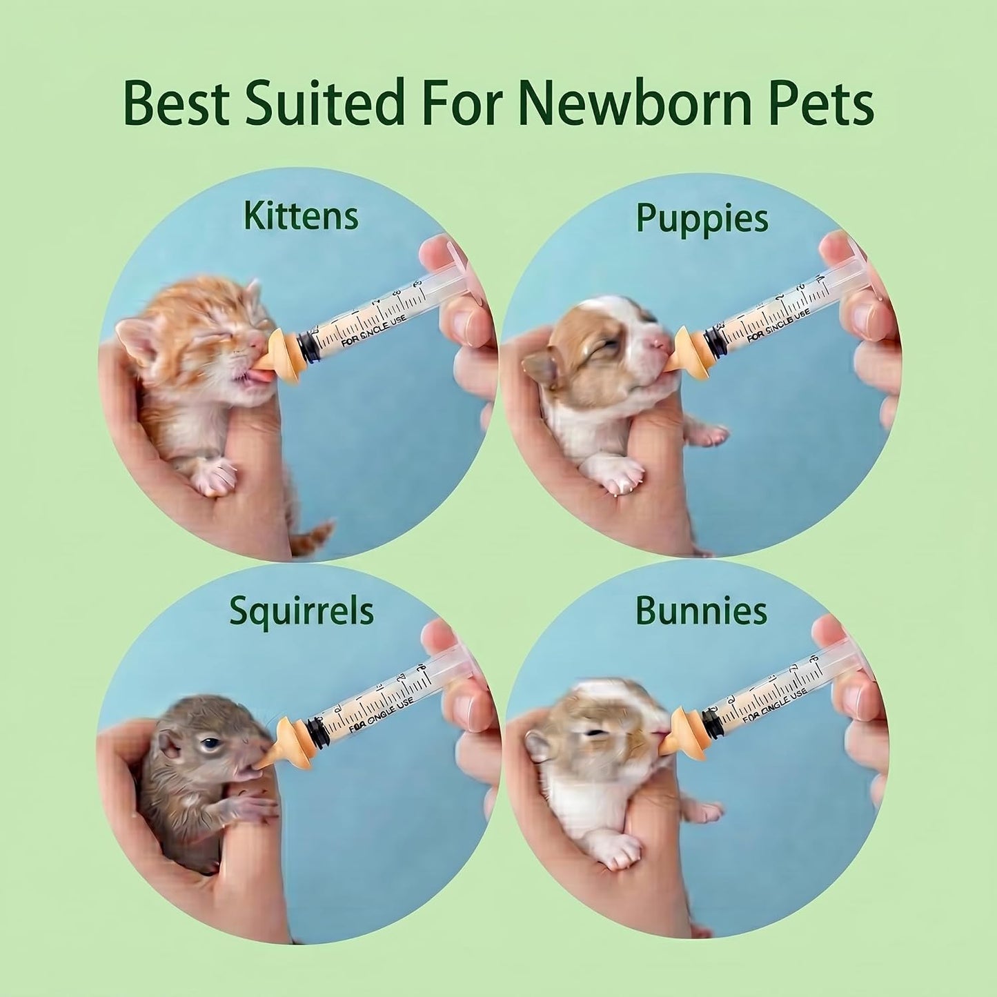 Sadnyy pet milk formula dispenser bottle with attached nipple showing natural latch design.