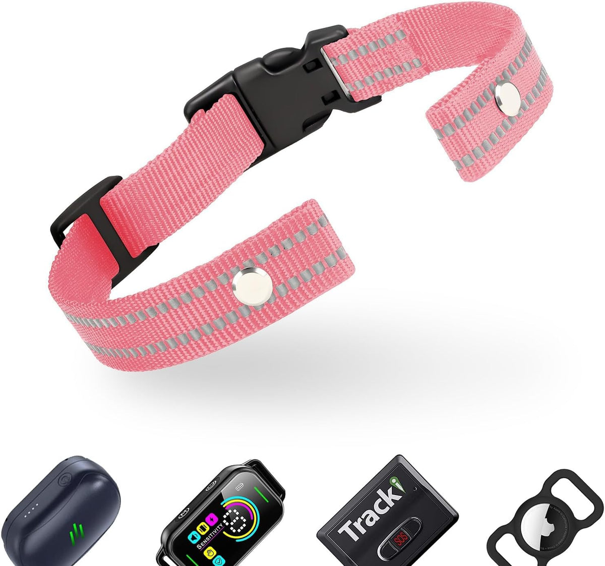 Collar Replacement Strap, Reflective Replacement Nylon Collar Strap Dog GPS Training Bark Receiver Collars, Durable Adjustable E Collar Straps for Small Medium Large Dogs, Black - Image 11